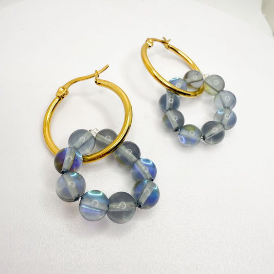 Pendientes Flor de Opalita