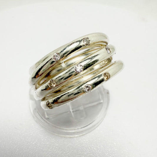 Anillo Blanco, Rosa y Arena