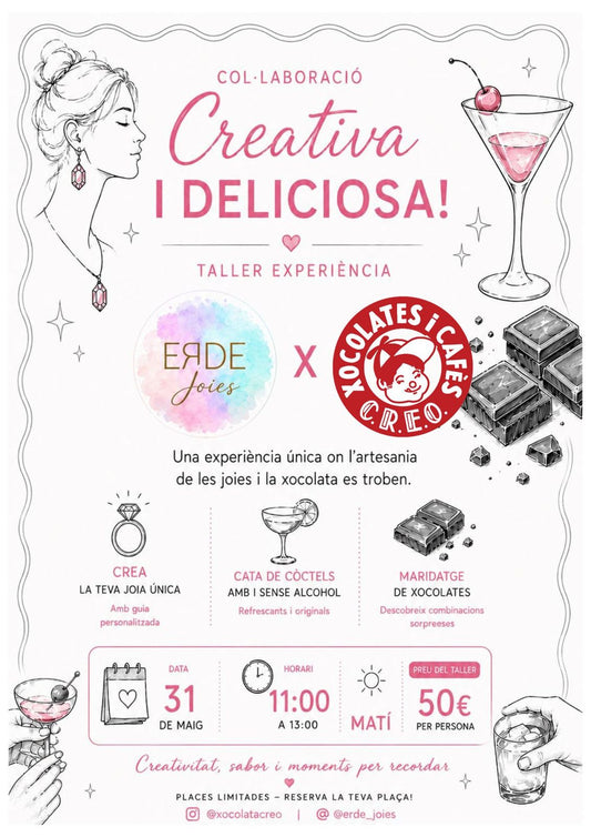 💎🍫Taller Experiència Xocolates CREO i ERDE Joies