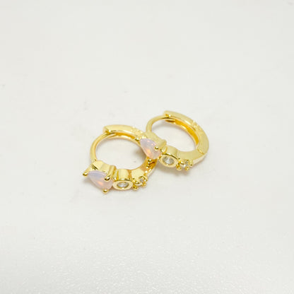 Pendientes Aurora rosa