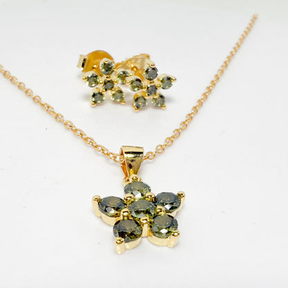 Pendientes Verde Boreal