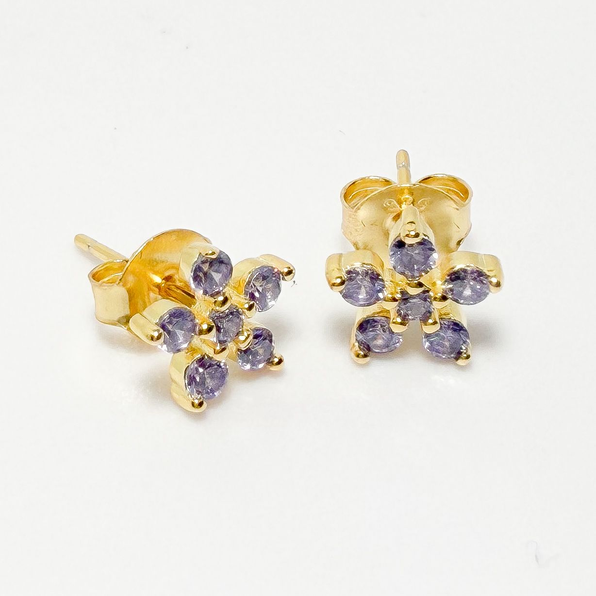 Pendientes Morado Boreal