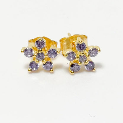 Pendientes Morado Boreal